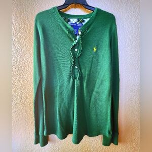 Ralph Lauren Green Top Size S/M